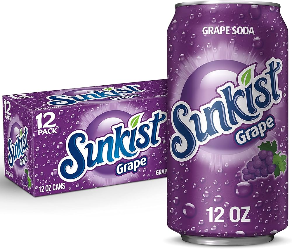 Cans Sunkist Grape 355ML